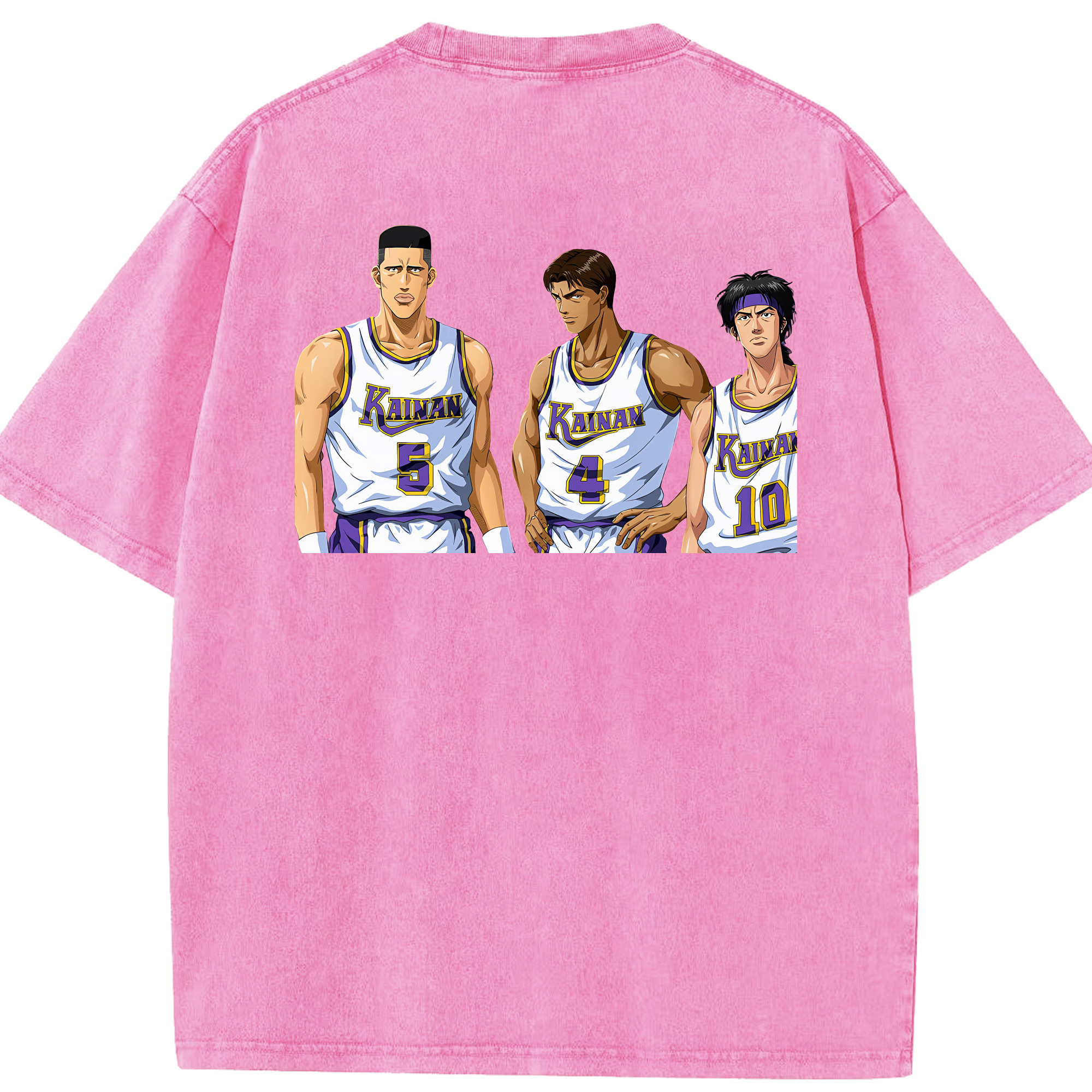 （画像用） SLAM DUNK／スラムダンク 綿100% ヴィンテージ風 半袖Tシャツ（背面プリント）